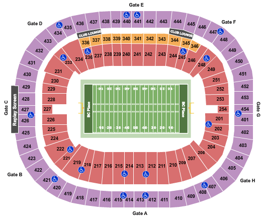 BC Place Football Seating