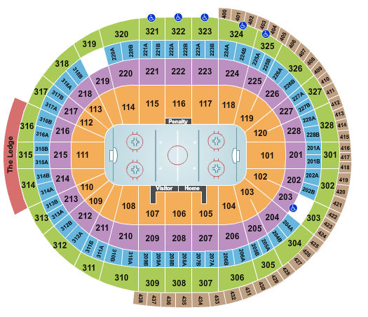 Canadian Tire Centre Hockey Seating Chart