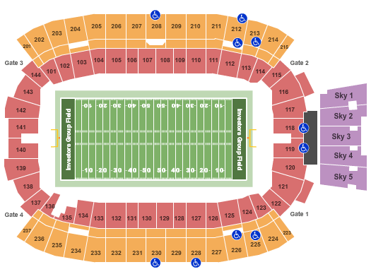 Investors Group Field Football Seating Chart