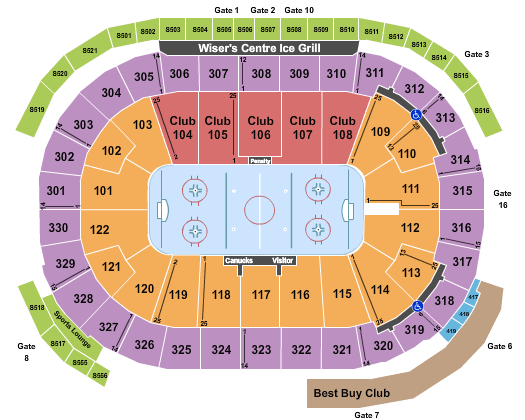 Rogers Arena Hockey Seating