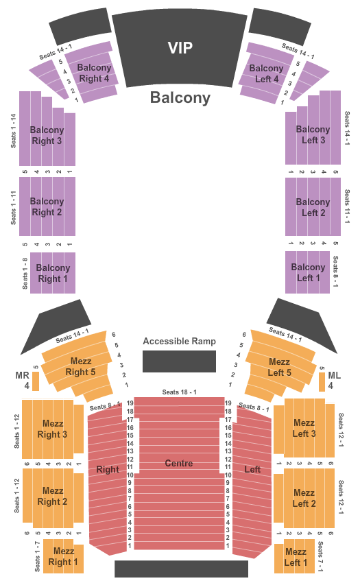 Avalon Theatre Seating Chart