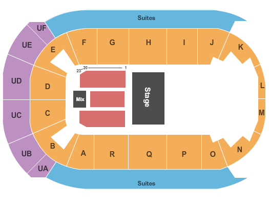 Canalta Centre Seating Chart