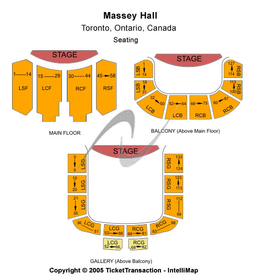 Massey Hall Seating Chart