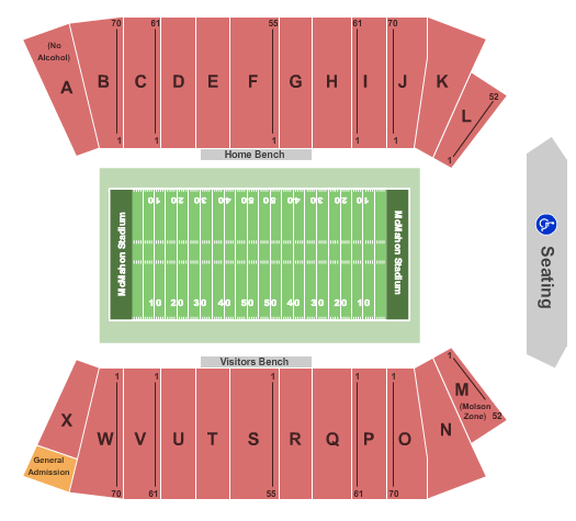 McMahon Stadium Seating
